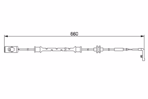 BOSCH Contatto segnalazione, Usura past. freno/mat. d\'attrito