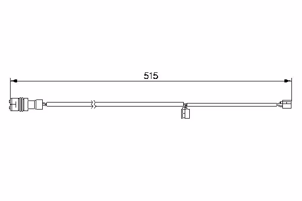 BOSCH Contatto segnalazione, Usura past. freno/mat. d\'attrito