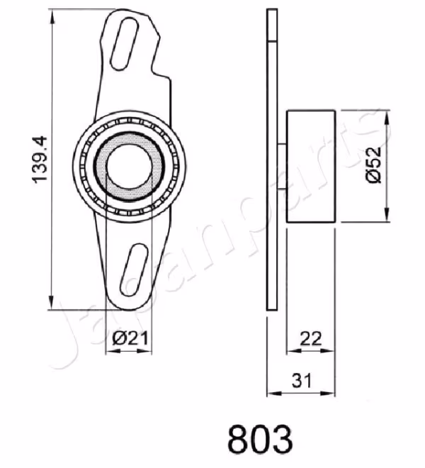 JAPANPARTS Tendicinghia, Cinghia dentata