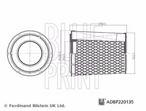 BLUE PRINT Filtro aria