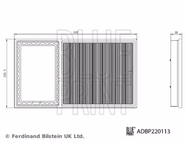 BLUE PRINT Filtro aria