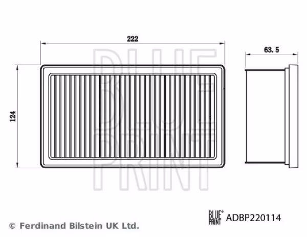 BLUE PRINT Filtro aria