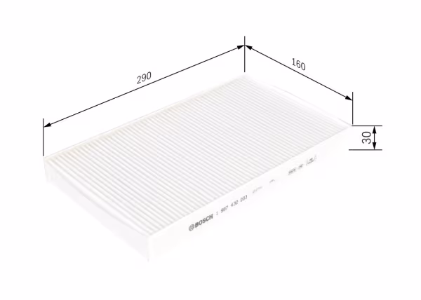 BOSCH Filtro, Aria abitacolo
