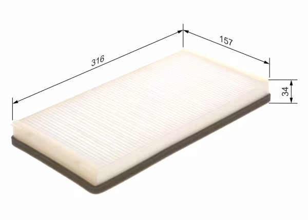 BOSCH Filtro, Aria abitacolo