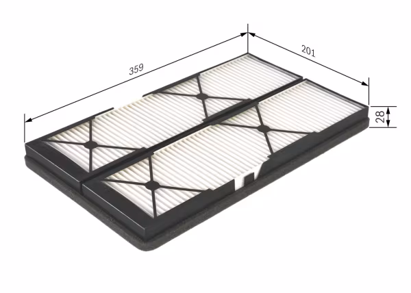 BOSCH Filtro, Aria abitacolo