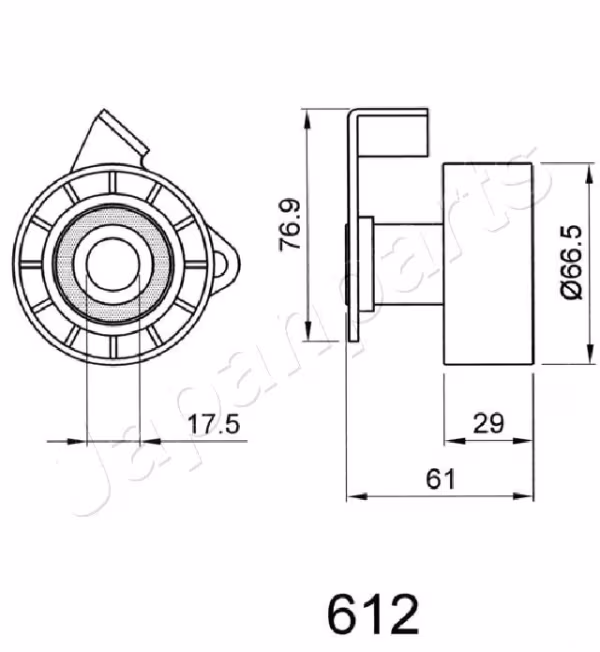 JAPANPARTS Tendicinghia, Cinghia dentata