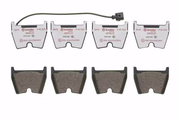 BREMBO Kit pastiglie freno, Freno a disco