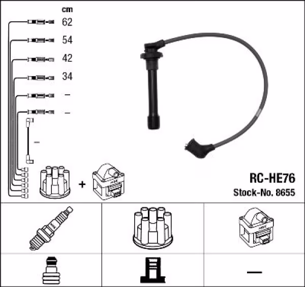 NGK Kit cavi accensione