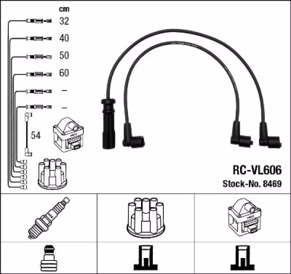NGK Kit cavi accensione