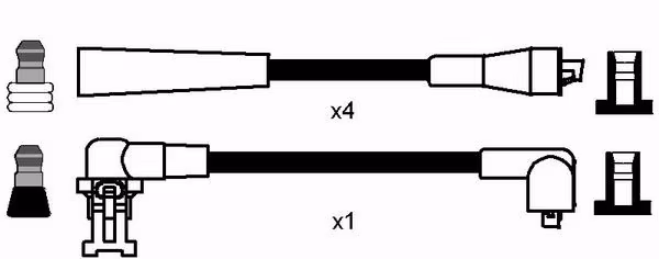 NGK Kit cavi accensione