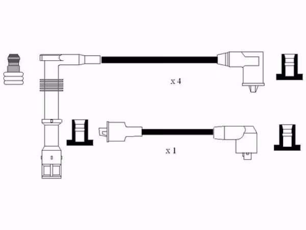 NGK Kit cavi accensione