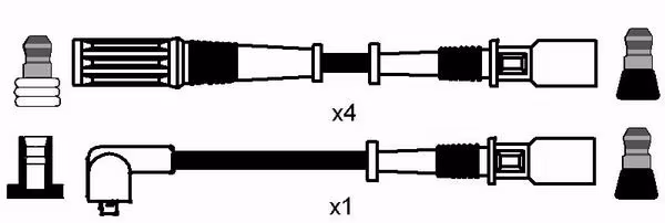 NGK Kit cavi accensione