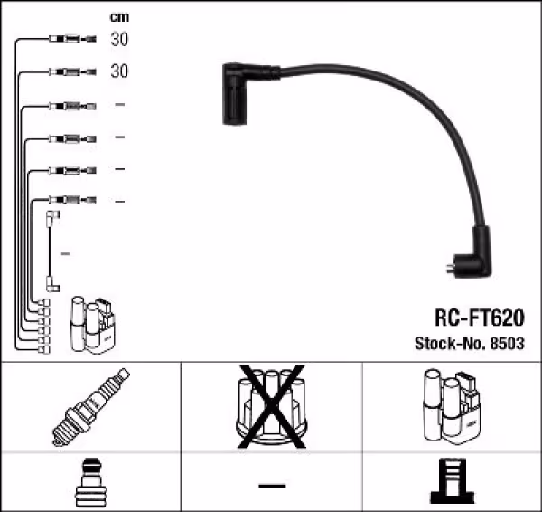 NGK Kit cavi accensione