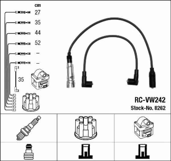 NGK Kit cavi accensione