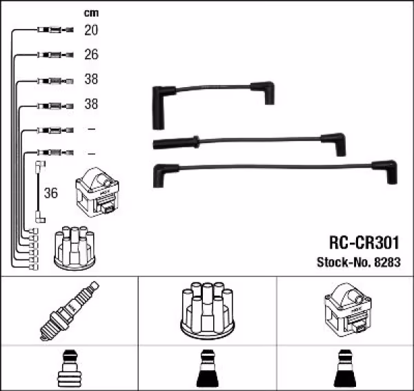NGK Kit cavi accensione