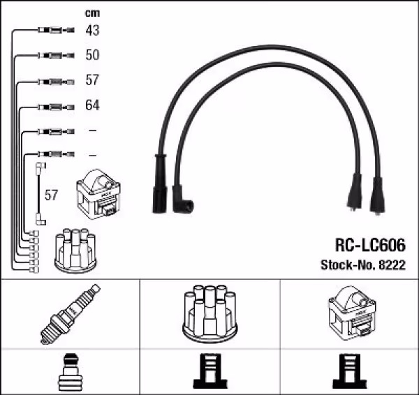 NGK Kit cavi accensione