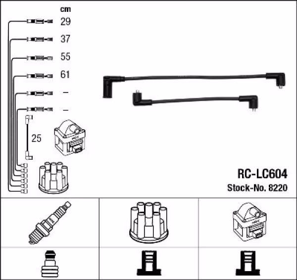 NGK Kit cavi accensione