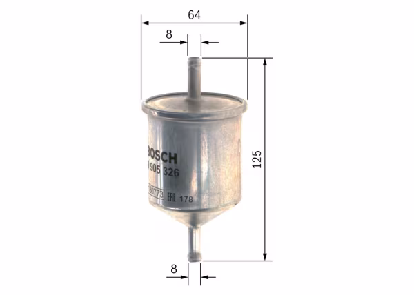 BOSCH Filtro carburante