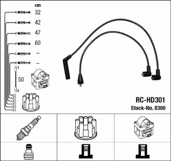 NGK Kit cavi accensione