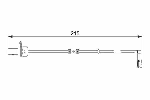 BOSCH Contatto segnalazione, Usura past. freno/mat. d\'attrito