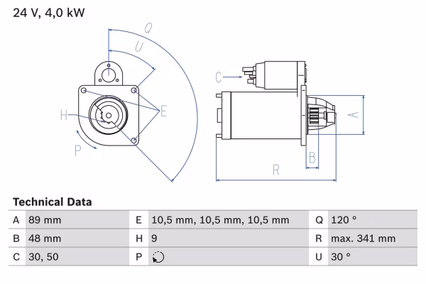 BOSCH Motorino d\'avviamento
