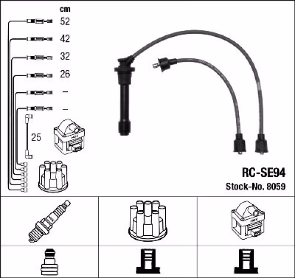 NGK Kit cavi accensione