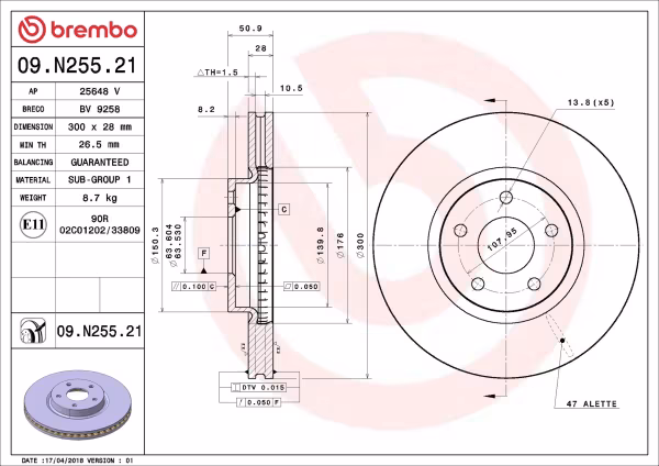 BREMBO Disco freno