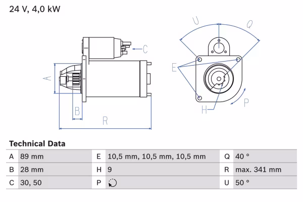 BOSCH Motorino d\'avviamento