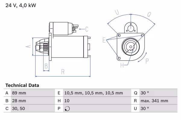 BOSCH Motorino d\'avviamento