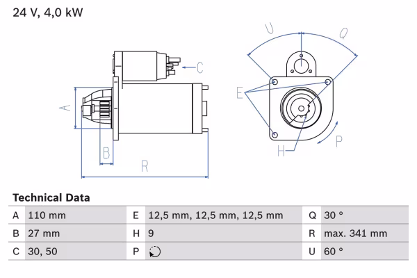 BOSCH Motorino d\'avviamento