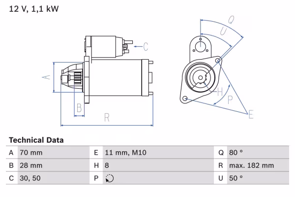 BOSCH Motorino d\'avviamento