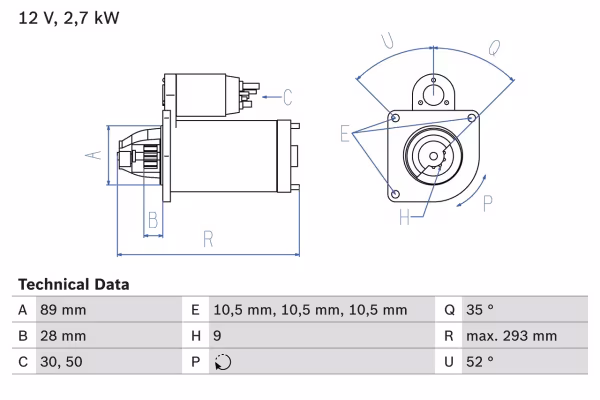 BOSCH Motorino d\'avviamento