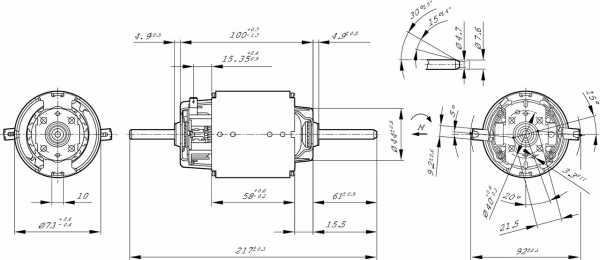 BOSCH Elettromotore, Ventilatore abitacolo
