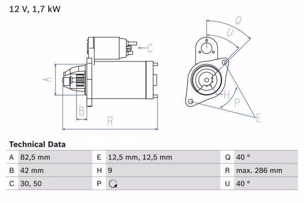 BOSCH Motorino d\'avviamento