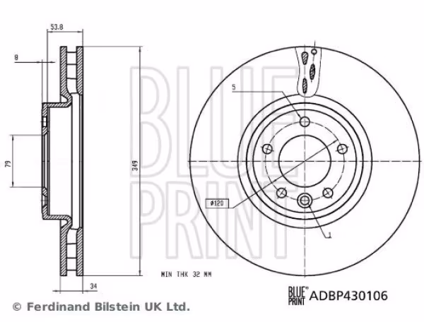 BLUE PRINT Disco freno