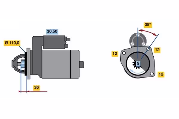 BOSCH Motorino d\'avviamento
