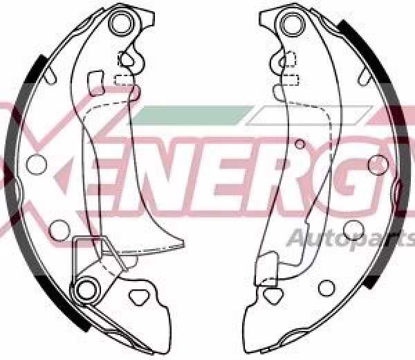 AP XENERGY Kit ganasce freno