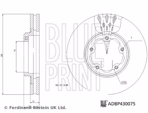 BLUE PRINT Disco freno