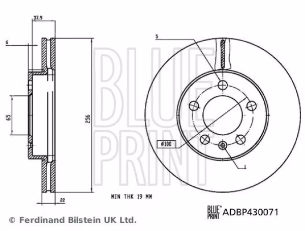 BLUE PRINT Disco freno
