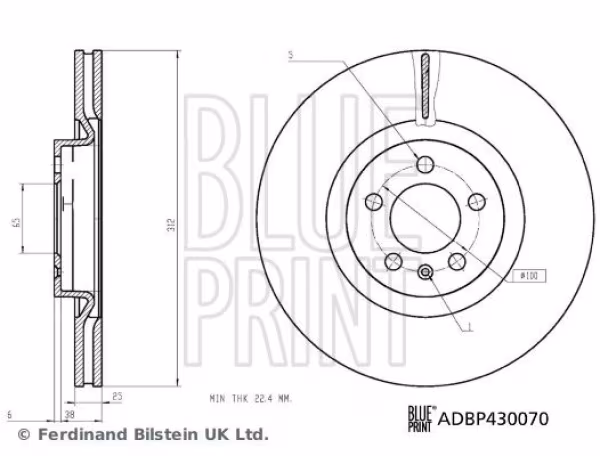 BLUE PRINT Disco freno