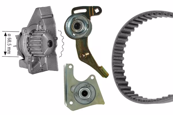 BOSCH Pompa acqua + Kit cinghie dentate