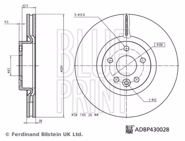 BLUE PRINT Disco freno