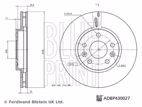 BLUE PRINT Disco freno