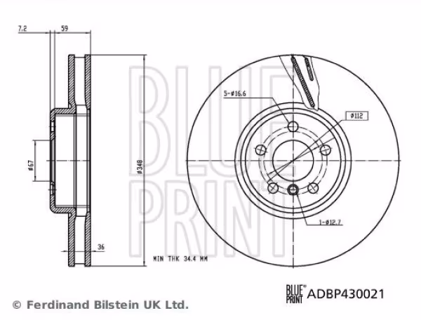 BLUE PRINT Disco freno