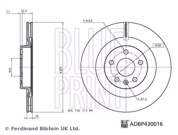 BLUE PRINT Disco freno