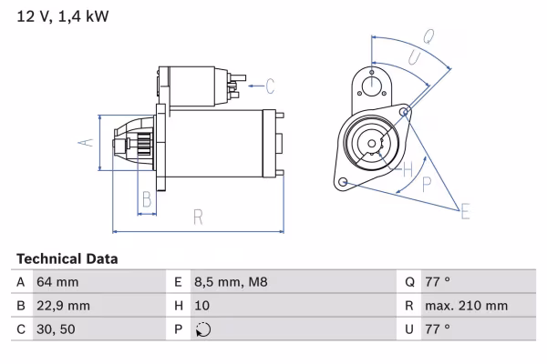 BOSCH Motorino d\'avviamento