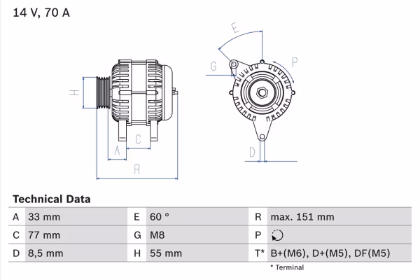 BOSCH Alternatore