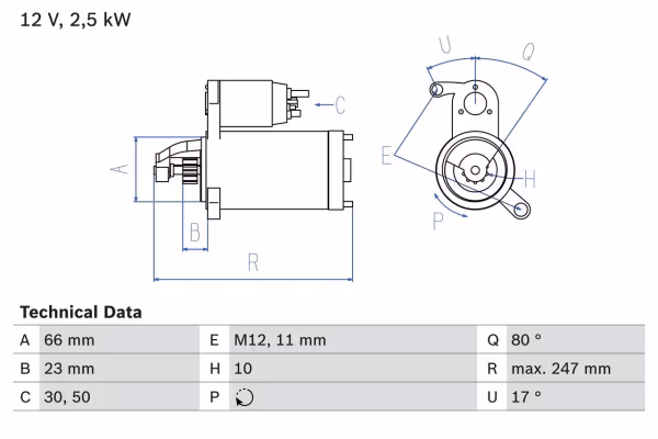 BOSCH Motorino d\'avviamento