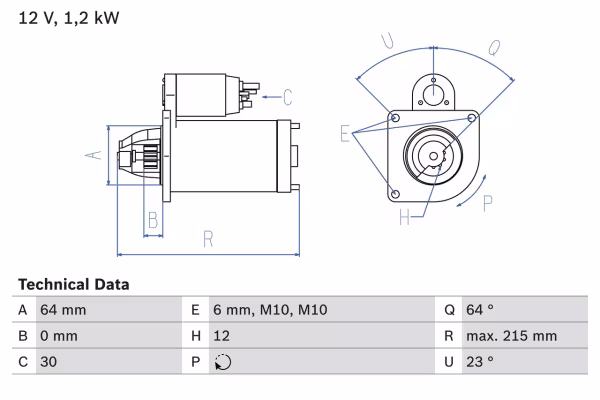 BOSCH Motorino d\'avviamento