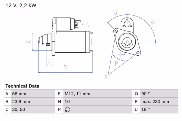 BOSCH Motorino d\'avviamento